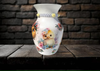 Glass VASE Decoupaged EASTER CHICKS Holiday Decor Wedding Decor Shelf Sitter Vase Shabby Chic Victorian BoHo Decor Gift Idea - JAMsCraftCloset