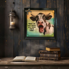 Wood Wall Art Plaque WHAT DO YOU MEAN YOU NEED MORE MILK Funny Cow Square Decoupaged Kitchen Home Decor Gift Idea Positive Saying - JAMsCraftCloset