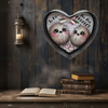 Valentine Heart-Shaped Tin Wall Art Handmade Hand Painted Love Saying - TO ME YOU ARE PERFECT Holiday Decoration Gift Idea Crafters Delight {{ JAMsCraftCloset }}