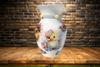 Glass VASE Decoupaged EASTER CHICKS Holiday Decor Wedding Decor Shelf Sitter Vase Shabby Chic Victorian BoHo Decor Gift Idea - JAMsCraftCloset