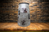 Glass VASE Decoupaged CHRISTMAS SNOWMEN POINSETIAS Shelf Sitter Country Farmhouse Shabby Chic Victorian BoHo Decor Holiday Decor Gift Idea - JAMsCraftCloset