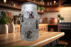 Glass VASE Decoupaged CHRISTMAS SNOWMEN POINSETIAS Shelf Sitter Country Farmhouse Shabby Chic Victorian BoHo Decor Holiday Decor Gift Idea - JAMsCraftCloset