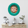 PLATE CHARGER TEAL AQUA PLASTIC ROUND DECOUPAGED Upcycled Repurposed Wall Art EVERY LOVE STORY IS BEAUTIFUL Home Decor Wall Art Gift WEDDING - JAMsCraftCloset