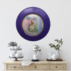 PLATE CHARGER PURPLE PLASTIC ROUND Decoupaged Hand Painted Upcycled Repurposed Wall Art NOTHING SMELLS BETTER THAN THE PERSON YOU LOVE Home Decor Wall Art Gift - JAMsCraftCloset