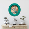 PLATE CHARGER TEAL AQUA PLASTIC ROUND DECOUPAGED Upcycled Repurposed Wall Art or Shelf Sitter YOU GIVE ME ENDLESS BUTTERFLIES Home Decor Wall Art Gift WEDDING - JAMsCraftCloset