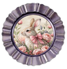ROUND Digital Graphic Design EASTER BUNNY PINK BOW Sublimation PNG SVG Country Farmhouse Home Decor Sign Holiday Decor Wall Art Decor Wreath Design Gift Crafters Delight - JAMsCraftCloset