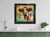 Wood Wall Art Plaque WHAT DO YOU MEAN YOU NEED MORE MILK Funny Cow Square Decoupaged Kitchen Home Decor Gift Idea Positive Saying - JAMsCraftCloset