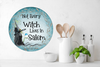 ROUND Digital Graphic Design NOT EVERY WITCH LIVES IN SALEM Sublimation PNG SVG Lake House Sign Farmhouse Country Home Cabin Wall Art Decor HALLOWEEN Decor Wreath Design Gift Crafters Delight HAPPY CRAFTING {{ JAMsCraftCloset }}