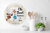 ROUND Digital Graphic Design OH DEER - CHRISTMAS IS HERE Sublimation PNG SVG Lake House Sign Farmhouse Country Home Cabin HOLIDAY Wall Art Wreath Design Gift Crafters Delight HAPPY CRAFTING {{ JAMsCraftCloset }}