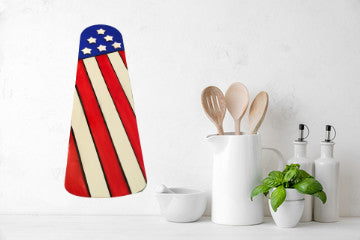 Chalkboard Red White Blue Patriotic Upcycled Repurposed Ceiling Fan Blade Wall Art Home Decor Gift {{ JAMsCraftCloset }}