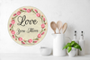 ROUND Digital Graphic Design LOVE YOU MORE Sublimation PNG SVG Lake House Sign Farmhouse Country Home Cabin Wall Art Decor Wreath Design Gift Crafters Delight HAPPY CRAFTING {{ JAMsCraftCloset }}