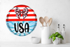 ROUND Digital Graphic Design USA Sublimation PNG SVG Lake House Sign Farmhouse Country Home Cabin PATRIOTIC Wall Art Wreath Design Gift Crafters Delight HAPPY CRAFTING {{ JAMsCraftCloset }}