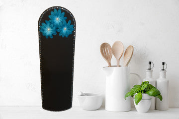 Chalkboard Deep Aqua With Pearls White Upcycled Fan Blade Wall Art Home Decor Gift {{ JAMsCraftCloset }}