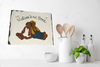 Antique Roof Slate Hand Painted WELCOME TO OUR HOME Black Americana Unique Country Farmhouse Wall Art Amish/Pilgrims Gift {{ JAMsCraftCloset }}
