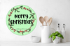 ROUND Digital Graphic Design MERRY CHRISTMAS Holiday Sublimation PNG SVG Lake House Sign Farmhouse Country Home Cabin Workshop Man Cave Wall Art Wreath Design Gift Crafters Delight HAPPY CRAFTING {{ JAMsCraftCloset }}