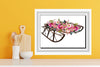 DIGITAL GRAPHIC DESIGN-Country-Floral-Vintage Sleigh 3 Pink Rose Floral-Sublimation-Download-Digital Print-Clipart-PNG-SVG-JPEG-Crafters Delight-Digital Art- JAMsCraftCloset