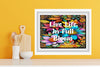TUMBLER Full Wrap Sublimation Digital Graphic Design Vibrant Floral 2 Faith Design Download LIVE LIFE IN FULL BLOOM SVG-PNG Patio Porch Decor Gift Picnic Crafters Delight {{ JAMsCraftCloset }}