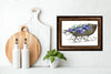 DIGITAL GRAPHIC DESIGN-Country-Floral-Vintage Sleigh 2 Blue White Floral-Sublimation-Download-Digital Print-Clipart-PNG-SVG-JPEG-Crafters Delight-Digital Art