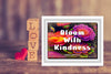 TUMBLER Full Wrap Sublimation Digital Graphic Design Vibrant Floral 3 Faith Design Download BLOOM WITH KINDNESS SVG-PNG Patio Porch Decor Gift Picnic Crafters Delight {{ JAMsCraftCloset }}