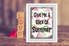 TUMBLER Full Wrap Sublimation Digital Graphic Design Download GIVE ME A SLICE OF SUMMER SVG-PNG Kitchen Patio Porch Decor Gift Picnic Crafters Delight {{ JAMsCraftCloset }}