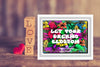 TUMBLER Full Wrap Sublimation Digital Graphic Design Vibrant Floral 5 Faith Design Download LET YOUR DREAMS BLOSSOM SVG-PNG Patio Porch Decor Gift Picnic Crafters Delight {{ JAMsCraftCloset }}