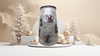Glass VASE Decoupaged CHRISTMAS SNOWMEN POINSETIAS Shelf Sitter Country Farmhouse Shabby Chic Victorian BoHo Decor Holiday Decor Gift Idea - JAMsCraftCloset