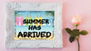 TUMBLER Full Wrap Sublimation Digital Graphic Design Download SUMMER HAS ARRIVED SVG-PNG Kitchen Patio Porch Decor Gift Picnic Crafters Delight {{ JAMsCraftCloset }}