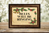 TUMBLER Full Wrap Sublimation Digital Graphic Design Download BELLS WILL BE RINGING SVG-PNG Kitchen Christmas Design Patio Porch Decor Gift Crafters Delight {{ JAMsCraftCloset }}