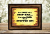 TUMBLER Full Wrap Sublimation Digital Graphic Design FROM BUNDLE 2 FUNNY Design Download I AM NOT THE STEPDAD SVG-PNG Patio Porch Home Decor Gift Crafters Delight {{ JAMsCraftCloset }}