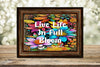 TUMBLER Full Wrap Sublimation Digital Graphic Design Vibrant Floral 2 Faith Design Download LIVE LIFE IN FULL BLOOM SVG-PNG Patio Porch Decor Gift Picnic Crafters Delight {{ JAMsCraftCloset }}