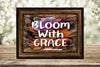 TUMBLER Full Wrap Sublimation Digital Graphic Design Vibrant Floral FROM BUNDLE 2 Faith Design Download BLOOM WITH GRACE SVG-PNG Patio Porch Decor Gift Picnic Crafters Delight {{ JAMsCraftCloset }}
