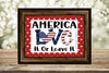 TUMBLER Full Wrap Sublimation Digital Graphic Design PATRIOTIC DESIGNS FROM BUNDLE 4 Download AMERICA LOVE IT OR LEAVE IT SVG-PNG Patio Porch Decor Gift Picnic Crafters Delight {{ JAMsCraftCloset }}