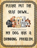 Digital Graphic Design SVG-PNG-JPEG Commode-Toilet Funny Design Download SEAT DOWN DOG HAS A DRINKING PROBLEM Bathroom Decor Crafters Delight {{ JAMsCraftCloset }}