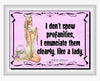 MUG Coffee Full Wrap Sublimation Digital Graphic Design Download I DON'T SPEW PROFANITIES SVG-PNG Valentine Crafters Delight {{ JAMsCraftCloset }}