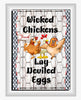 Digital Graphic Design SIGN SVG-PNG-JPEG Download Sublimation Design WICKED CHICKENS LAY DEVILED EGGS Crafters Delight {{ JAMsCraftCloset }}