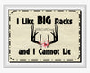 DEER License Plate Digital Graphic Design Download I LIKE BIG RACKS SVG-PNG Hunters Crafters Delight Sublimation {{ JAMsCraftCloset }}