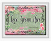 MUG Coffee Full Wrap Sublimation Digital Graphic Design Download LOVE GROWS HERE SVG-PNG Valentine Crafters Delight {{ JAMsCraftCloset }}