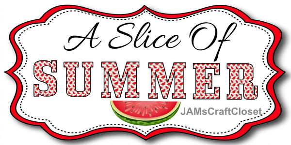 License Vanity Plate Front Plate Clever Funny Custom Plate Car Tag A SLICE OF SUMMER Sublimation on Metal Gift Idea {{ JAMsCraftCloset }}