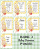 BUNDLE BABY SHOWER 3 Matching Printable Digital Party Designs and Games PNG JPEG {{ JAMsCraftCloset }}
