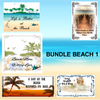 BUNDLE BEACH 1 Graphic Design Downloads SVG PNG JPEG Files Sublimation Design Crafters Delight {{ JAMsCraftCloset }}