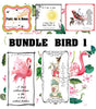 BUNDLE BIRD 1 Graphic Design Downloads SVG PNG JPEG Files Sublimation Design Crafters Delight {{ JAMsCraftCloset }}