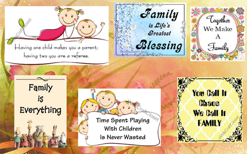 BUNDLE FAMILY 1 Graphic Design Downloads SVG PNG JPEG Files Sublimation Design Crafters Delight {{ JAMsCraftCloset }}
