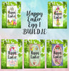 BUNDLE Garden Flag Digital Sublimation Design Graphic SVG-PNG-JPEG Download HAPPY EASTER EGG Holiday Crafters Delight {{ JAMsCraftCloset }}