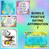 BUNDLE POSITIVE SAYING AFFIRMATION 7 Graphic Design Downloads SVG PNG JPEG Files Sublimation Design Crafters Delight {{ JAMsCraftCloset }}
