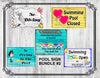 BUNDLE POOL SIGNS 2 Graphic Design Downloads SVG PNG JPEG Files Sublimation Design Crafters Delight {{ JAMsCraftCloset }}