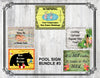 BUNDLE POOL SIGNS 3 Graphic Design Downloads SVG PNG JPEG Files Sublimation Design Crafters Delight {{ JAMsCraftCloset }}