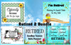 BUNDLE RETIRED 2 Graphic Design Downloads SVG PNG JPEG Files Sublimation Design Retirement {{ JAMsCraftCloset }}
