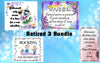 BUNDLE RETIRED 3 Graphic Design Downloads SVG PNG JPEG Files Sublimation Design Retirement {{ JAMsCraftCloset }}