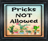 Garden Flag Digital Design Sublimation Easter Graphic SVG-PNG-JPEG Download PRICKS ARE NOT ALLOWED Crafters Delight {{ JAMsCraftCloset }}