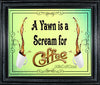 MUG Coffee Full Wrap Sublimation Digital Graphic Design Download A YAWN IS A SCREAM FOR COFFEE SVG-PNG Crafters Delight {{ JAMsCraftCloset }}